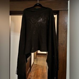 Coco + Carmen Brown Poncho - One Size